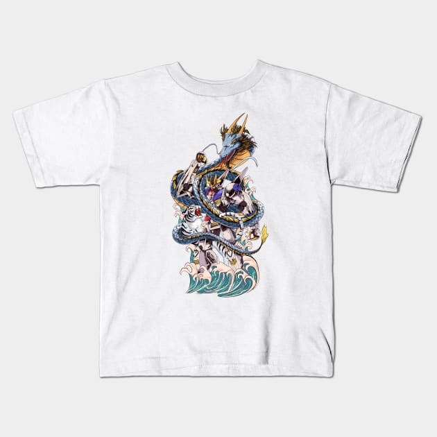 Barbatos Lupus Rex Fight Kids T-Shirt by create by adi